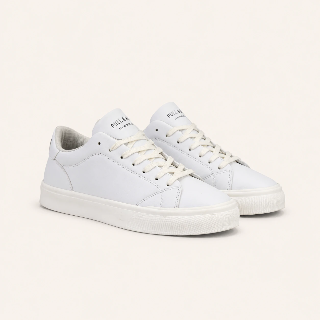 All White Men's Bridge & Beer Shoes Code 116 rovan style view1 کفش پل اند بیر مردانه سفید تمام/کد116 - تصویر 1