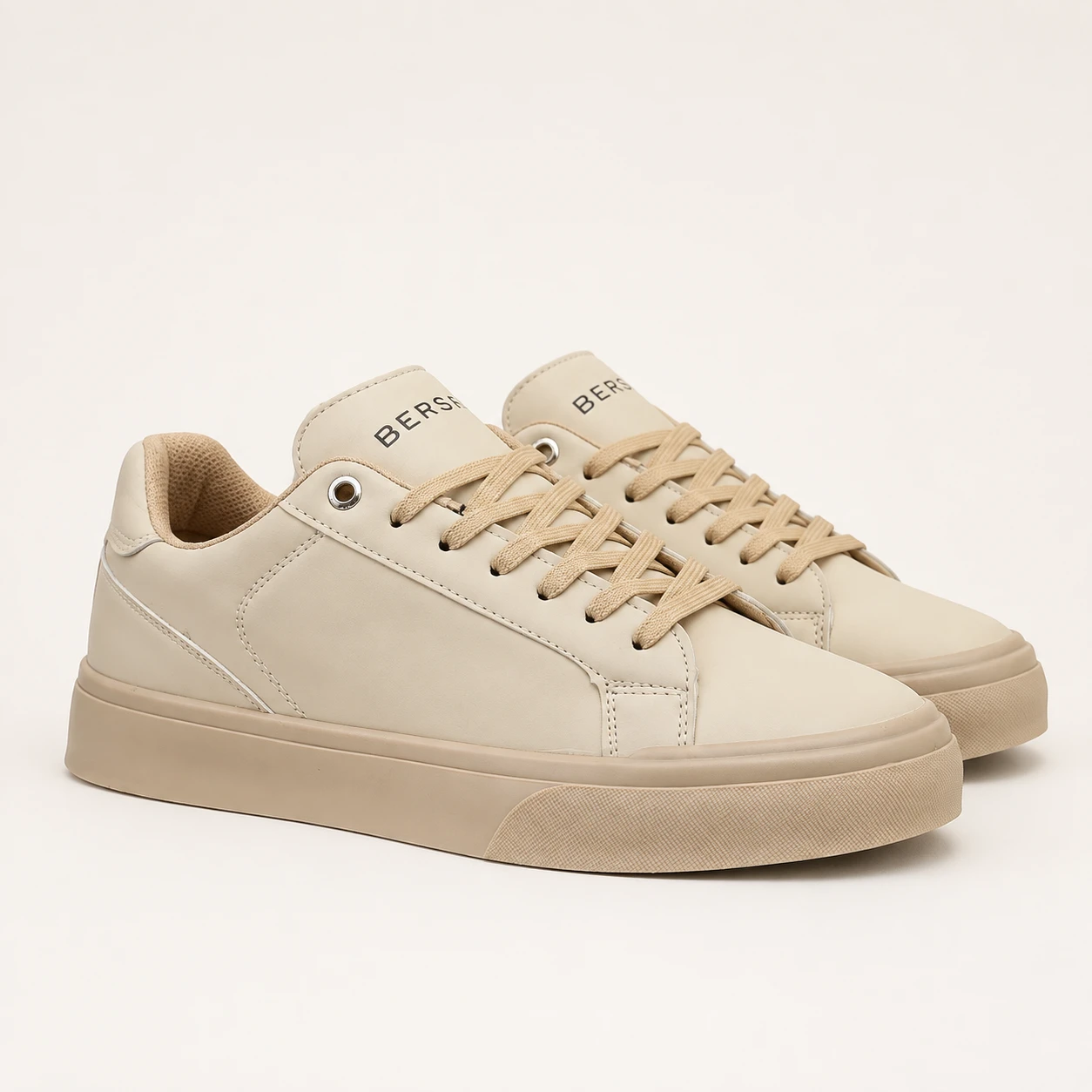mens-classic-bershka-shoes-cream-color-code-147 rovanstyle view1 کفش کلاسیک برشکا مردانه رنگ کرم /کد 147 - تصویر 1