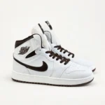 کتونی جردن وان 1 مید ساقدار مردانه رنگ سفید قهوه ای سوخته/کد217